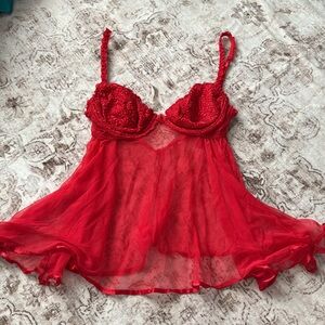 Inner Most red vintage lingerie slip